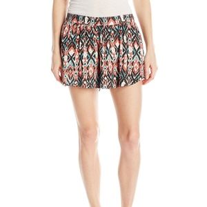 Roxy Womens Act Nice Casual Walking Shorts Printed Skort